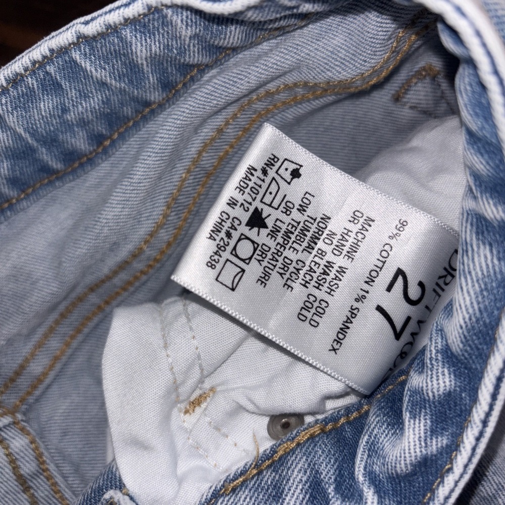 Driftwood Anthropologie Gizelle High-Rise Embroidered Skinny Jeans Size 27 - Picture 7 of 8
